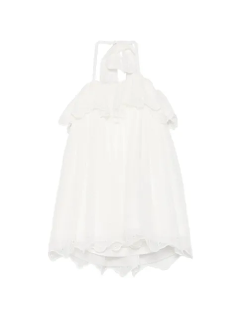 Mi Mi Sol broderie-anglaise ruffled dress