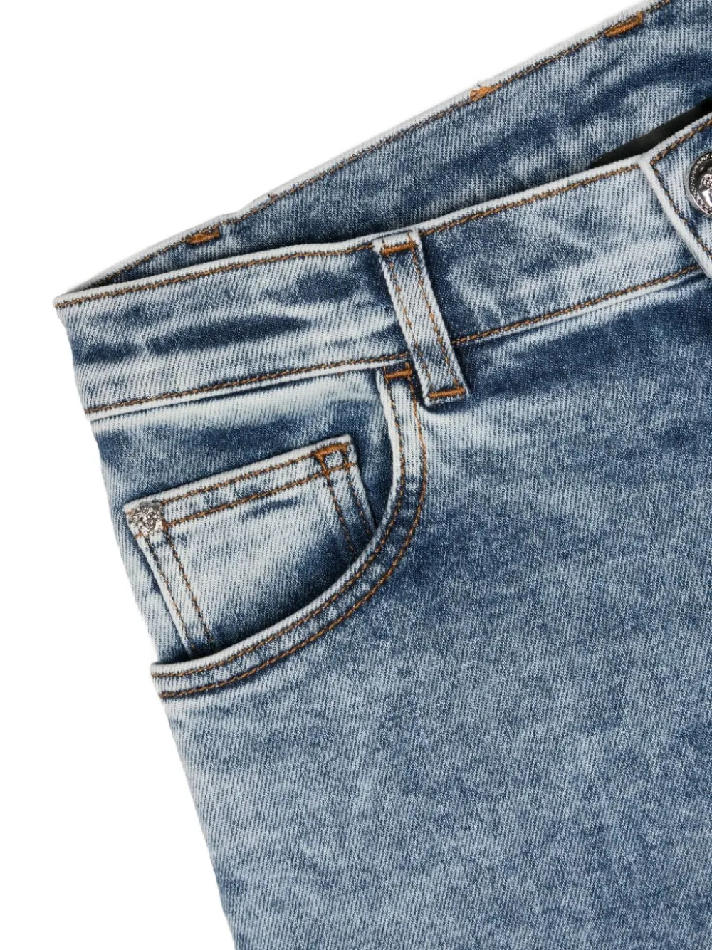 Versace Kids Straight jeans Blauw