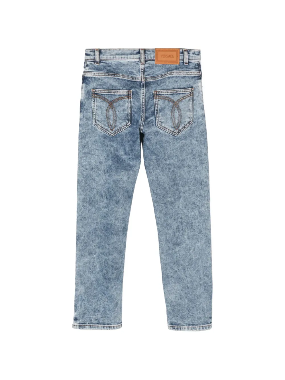 Versace Kids Straight jeans Blauw