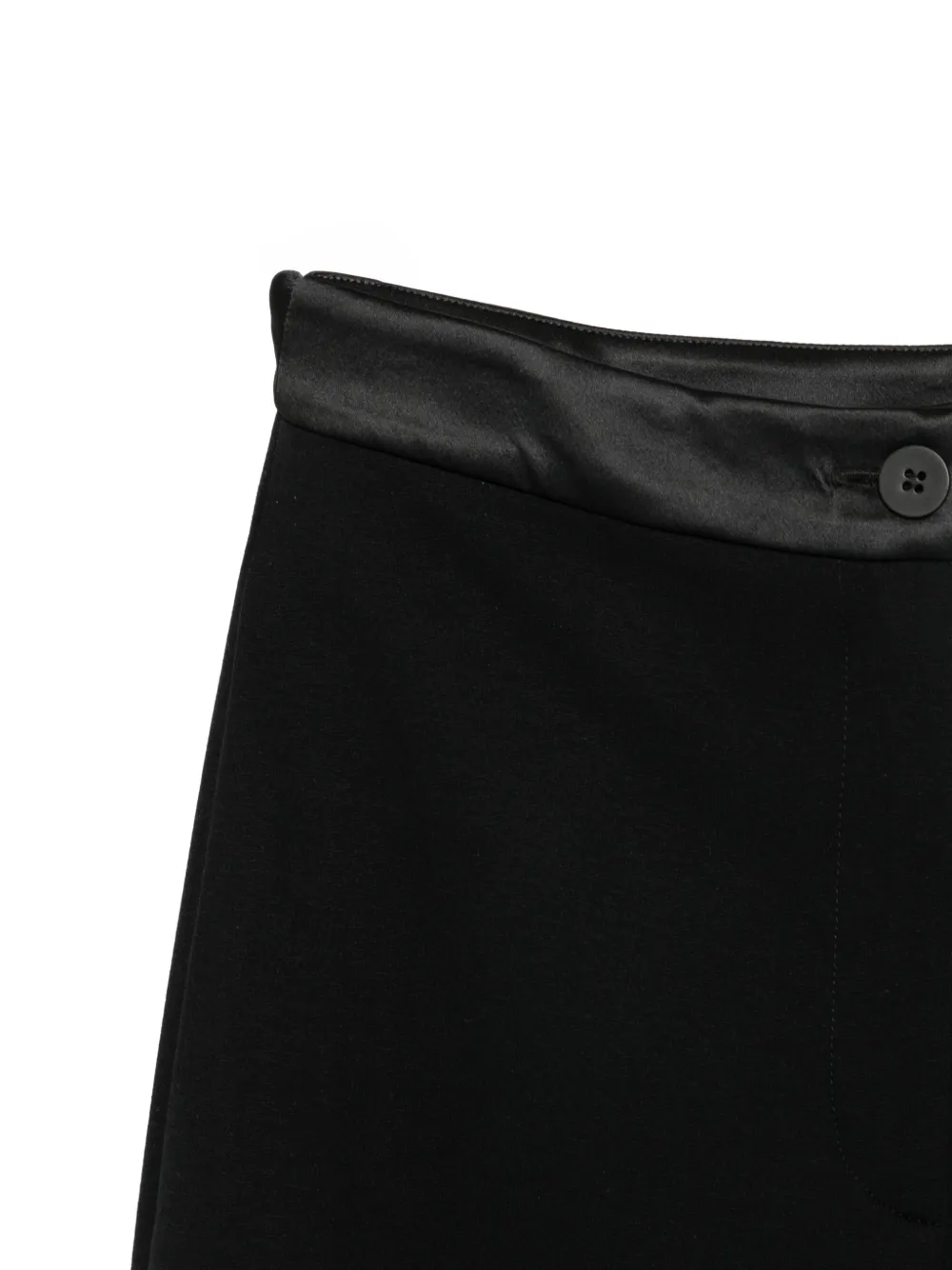 Emporio Armani Satijnen broek Zwart