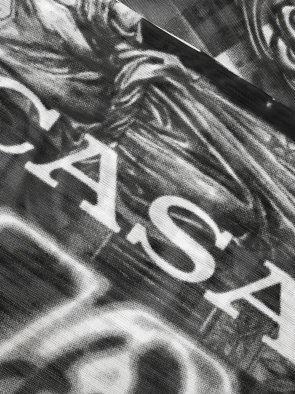 Casablanca Rave Collage T-shirt met patchwork Grijs