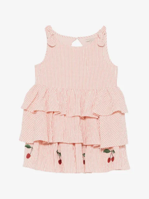 Konges Sløjd Ellie striped tiered ruffled dress