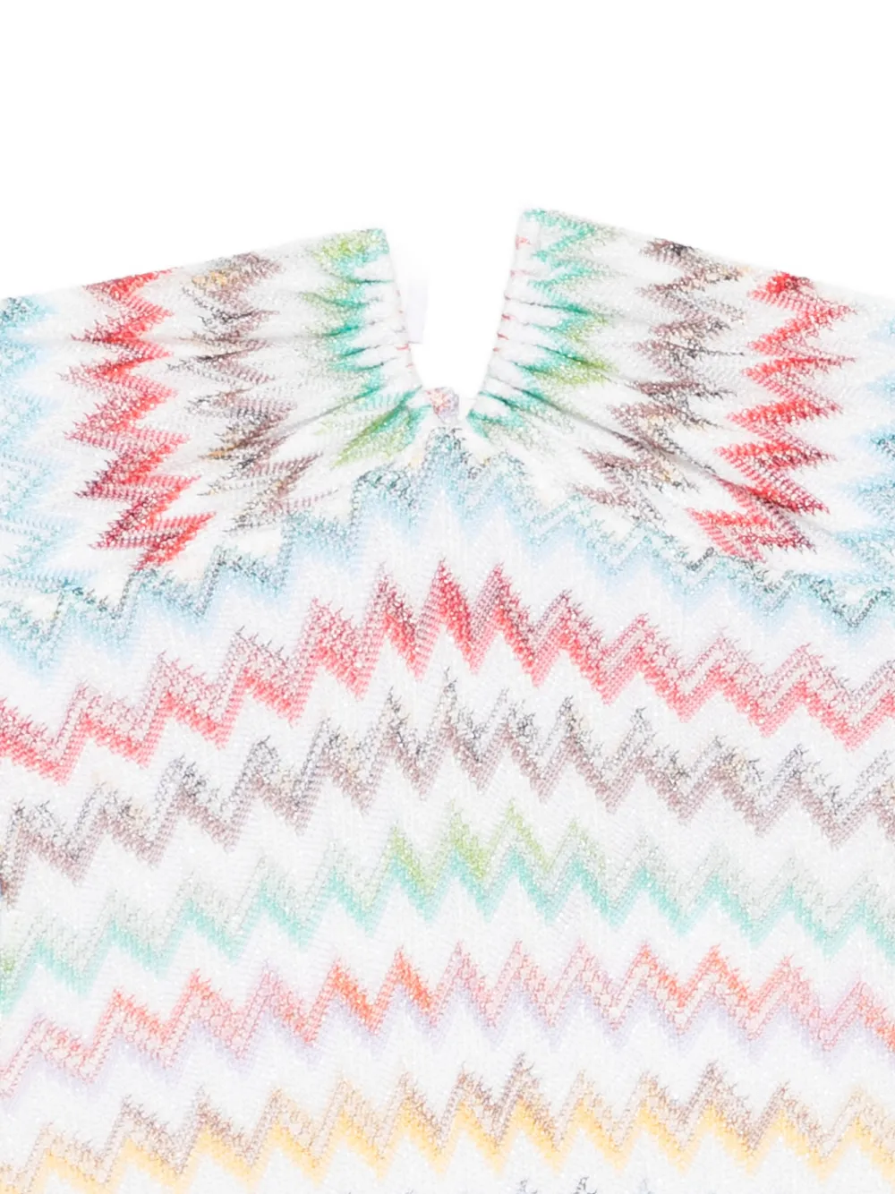 Missoni Badpak met halternek en zigzag-patroon Wit