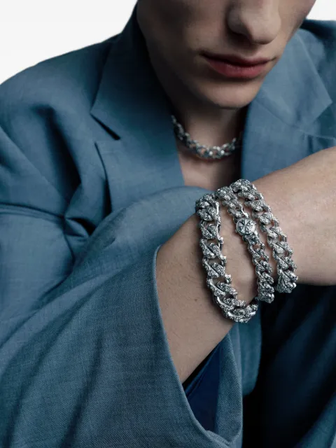 Emanuele Bicocchi engraved Flourish chain bracelet