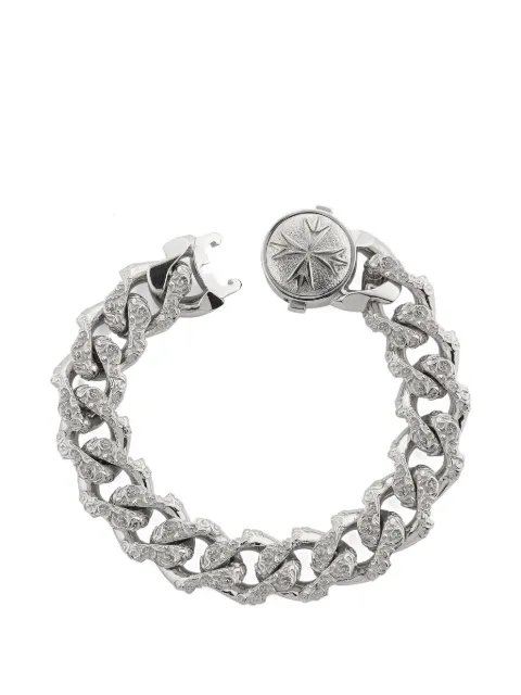 Emanuele Bicocchi engraved Flourish chain bracelet