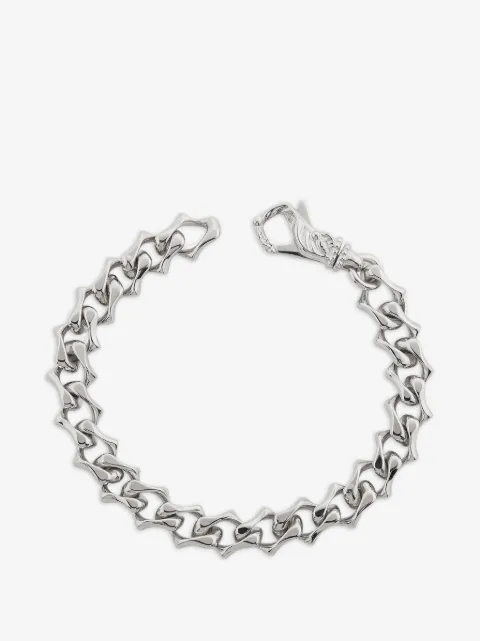 Emanuele Bicocchi polished sharp chain bracelet
