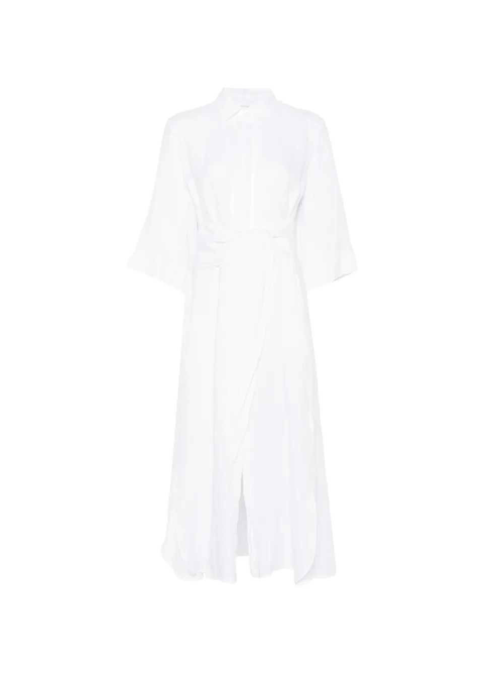 buttoned midi dress