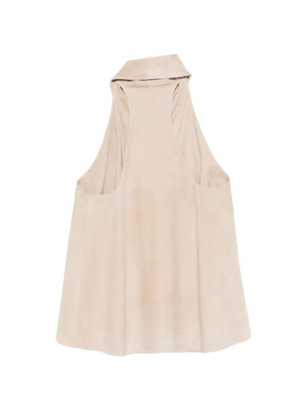 Emporio Armani レザートップ | ニュートラル | FARFETCH JP