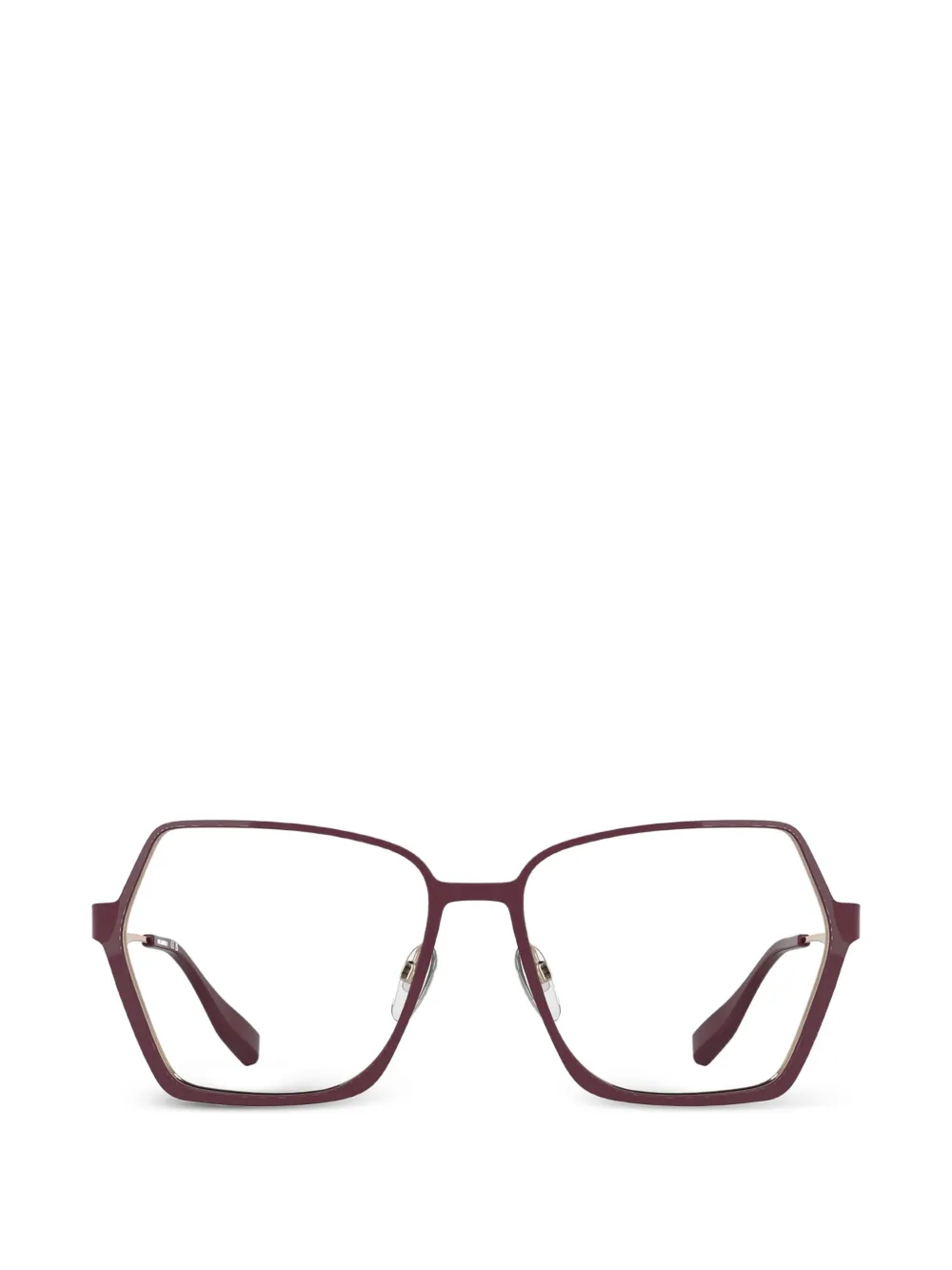 Karl Lagerfeld Brille mit geometrischem Gestell - Rot