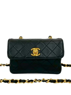 CHANEL Pre-Owned 2021-2026 ミニ キルティング パテント グラフィック