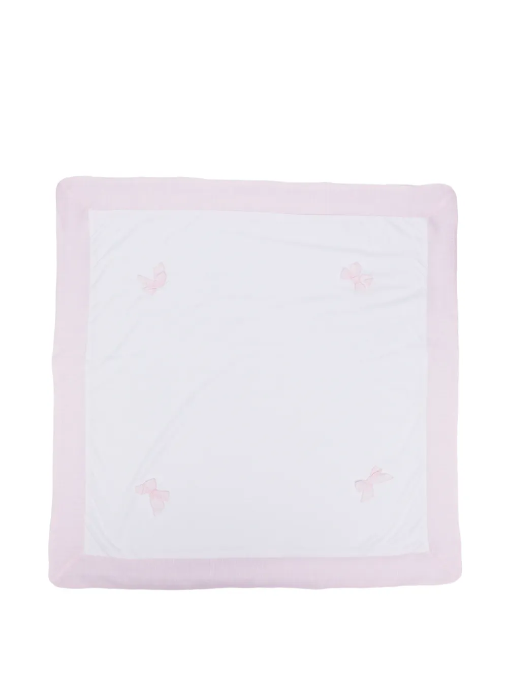 La Stupenderia bow-detail blanket - Bianco