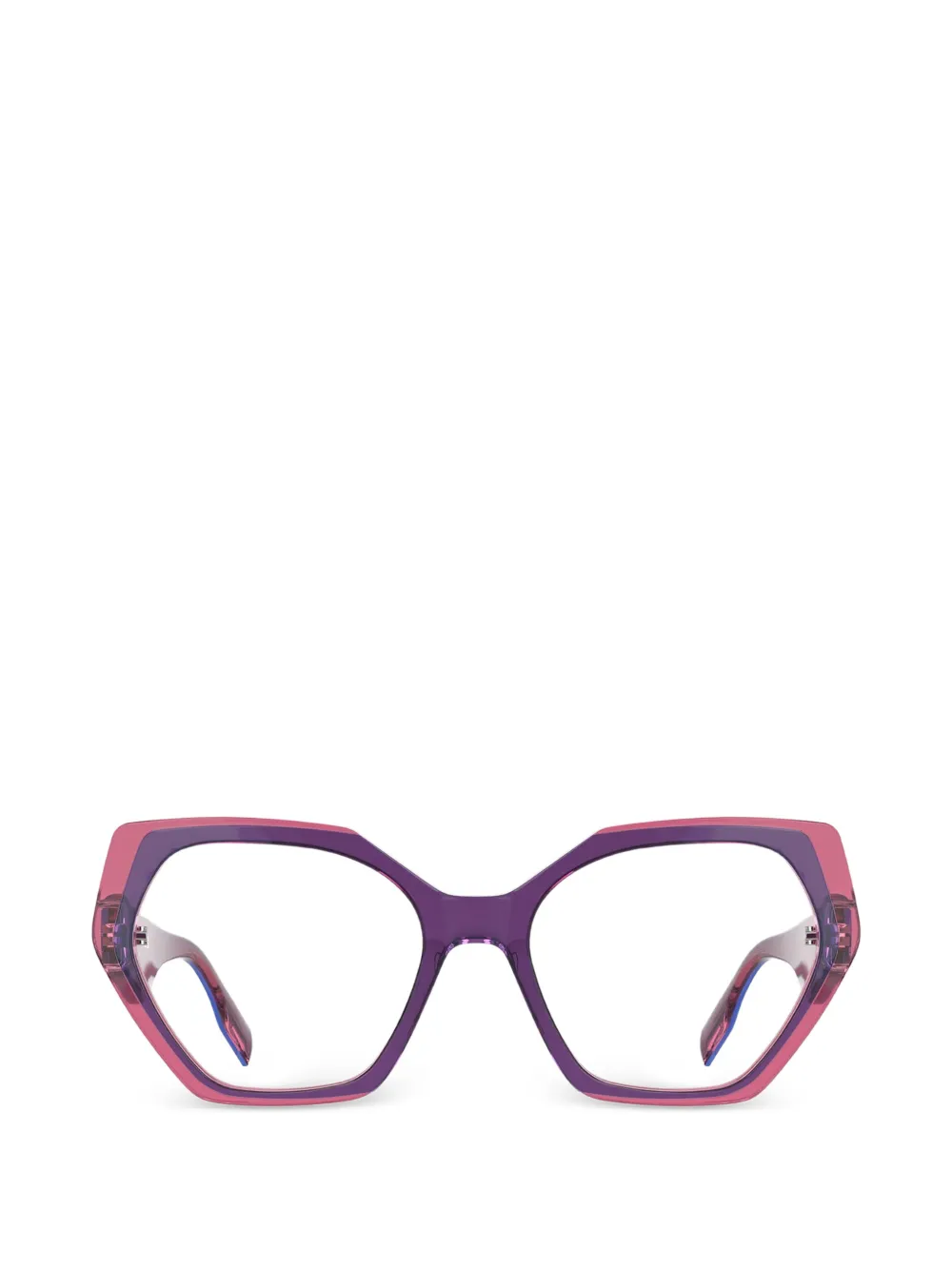 Karl Lagerfeld Brille mit geometrischem Gestell - Violett