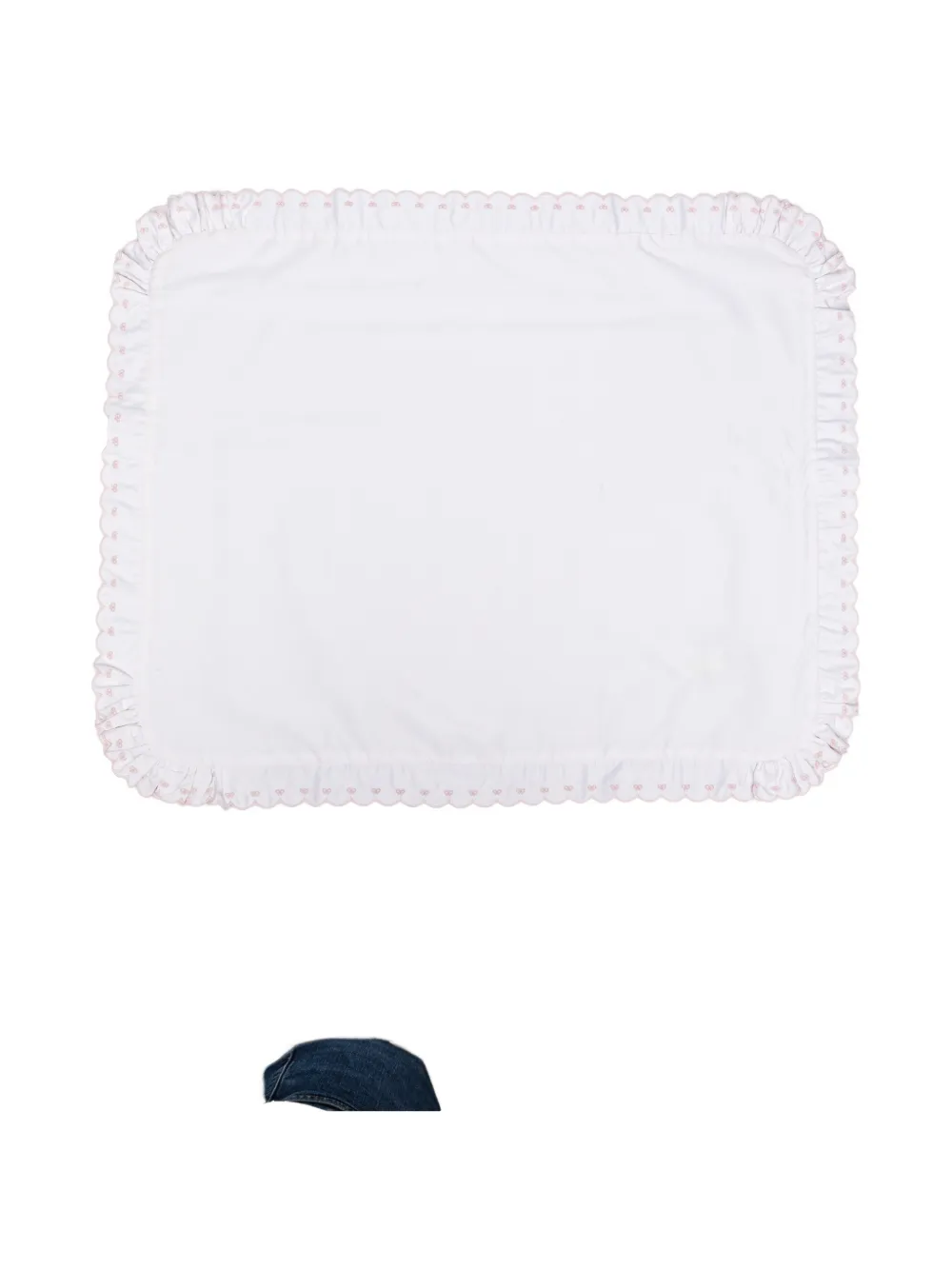 La Stupenderia ruffled-detail blanket - Bianco