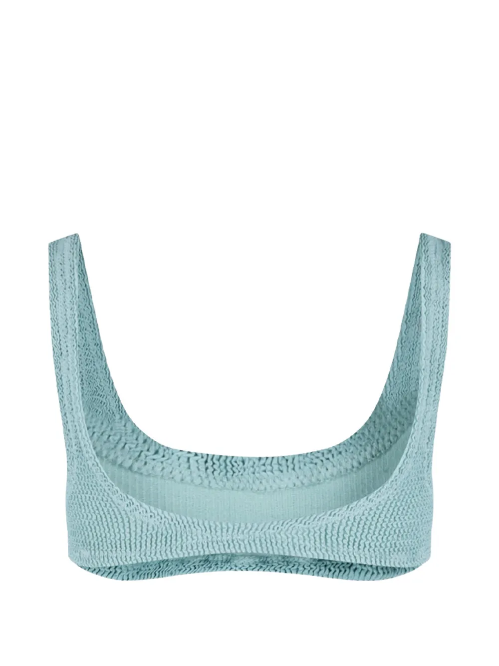 MC2 Saint Barth Naima lurex klassieke bralette met gekreukt effect Blauw
