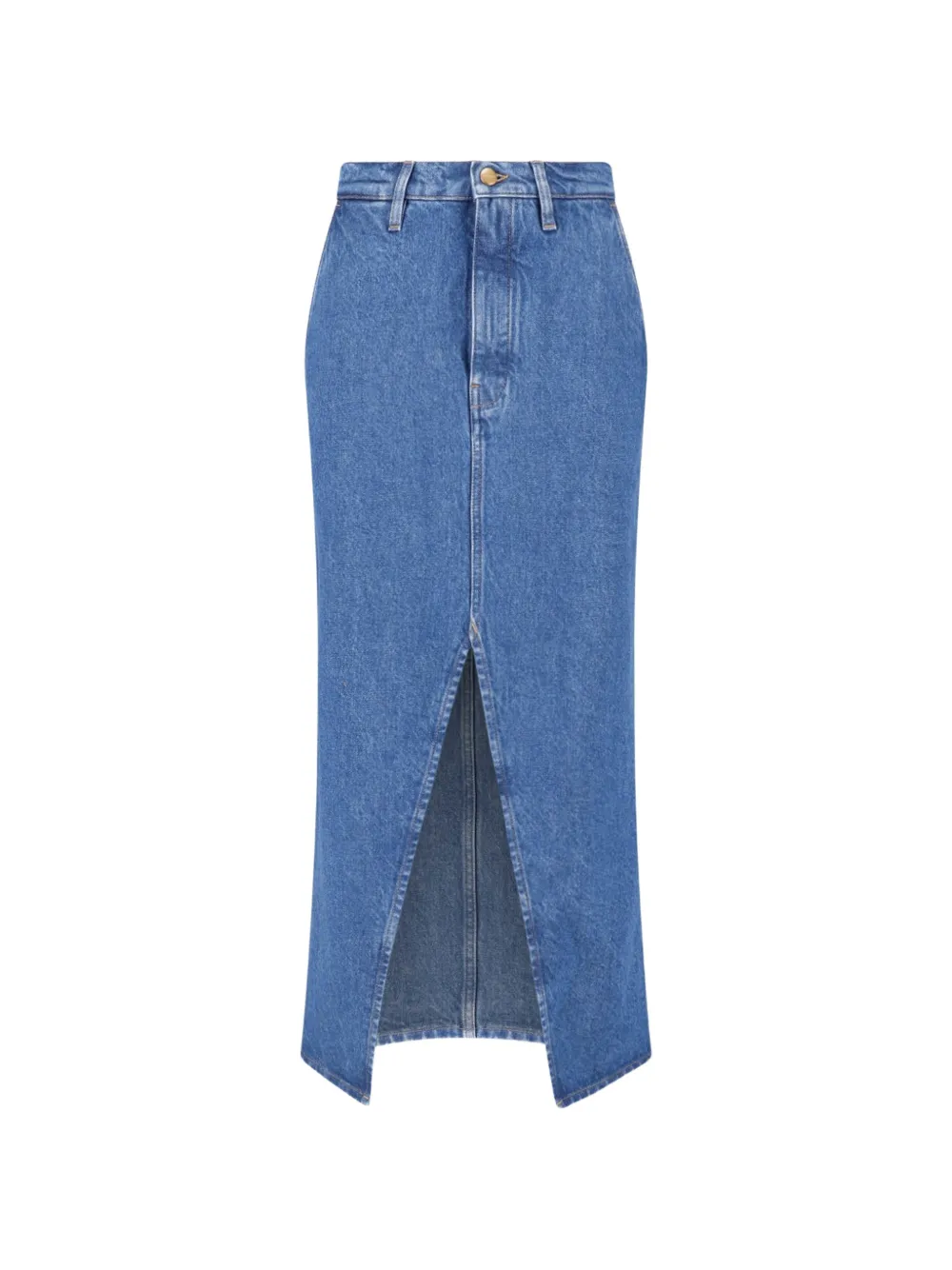 Jil Sander Denim Maxi Skirt In Blue