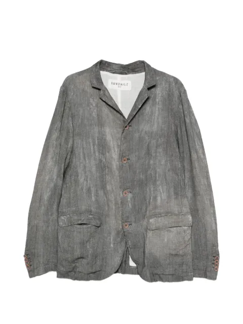 Rundholz pinstripe-pattern notched-lapels jacket