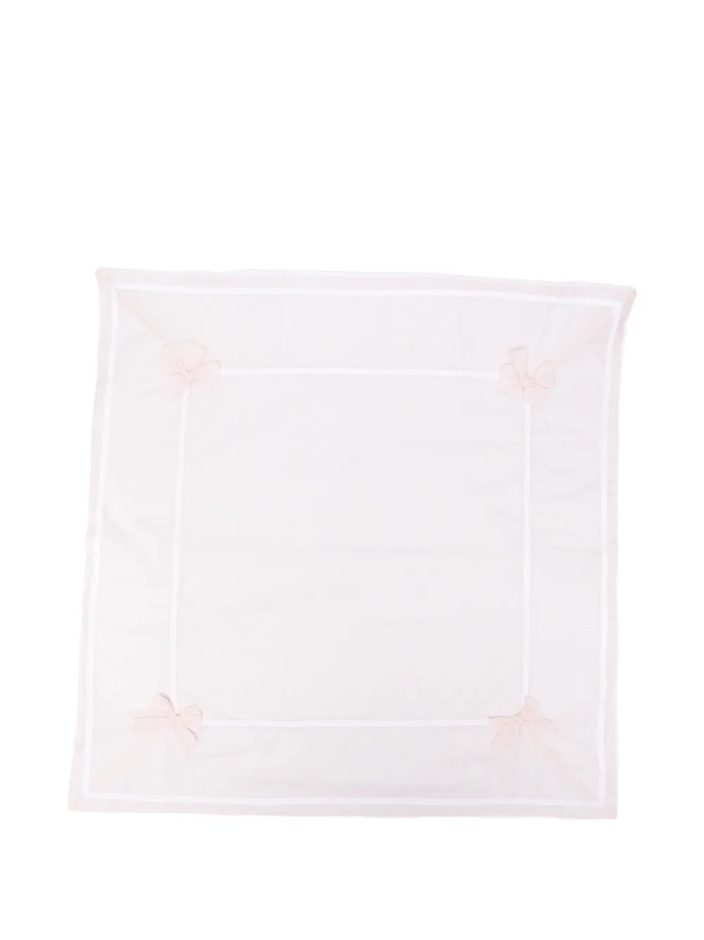 La Stupenderia bow-detail blanket - Rosa