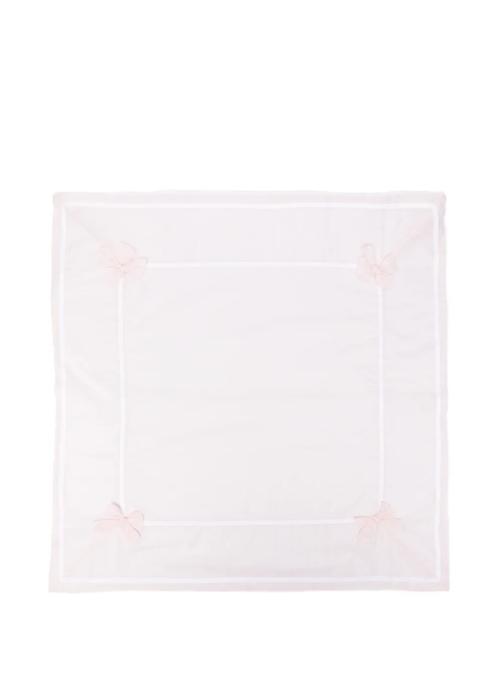 La Stupenderia bow-detail blanket - Rosa