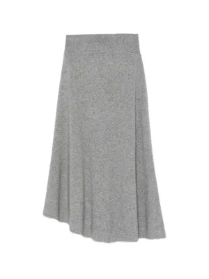 Alexander Wang Cotton Terry Midi Skirt | Grey | FARFETCH