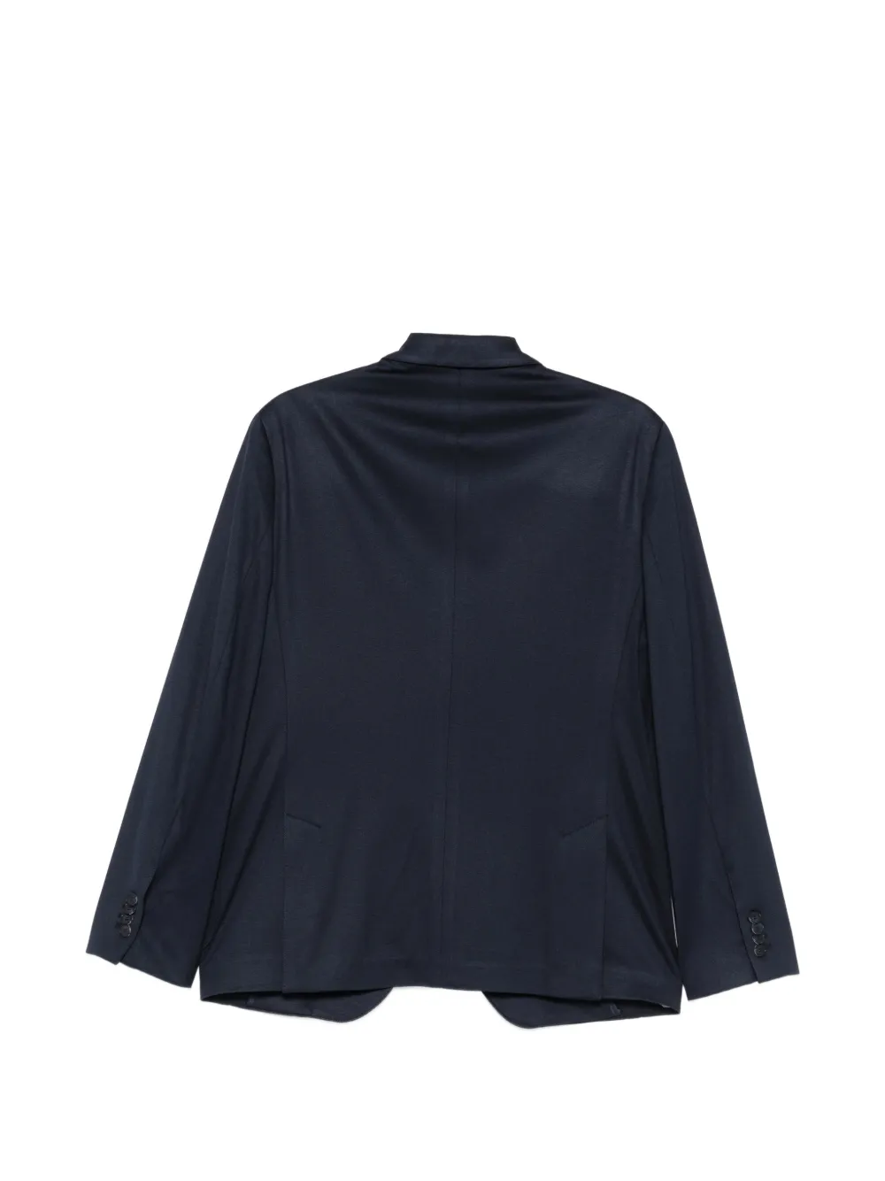 Karl Lagerfeld Jack met opgestikte zak en gekerfde revers Blauw