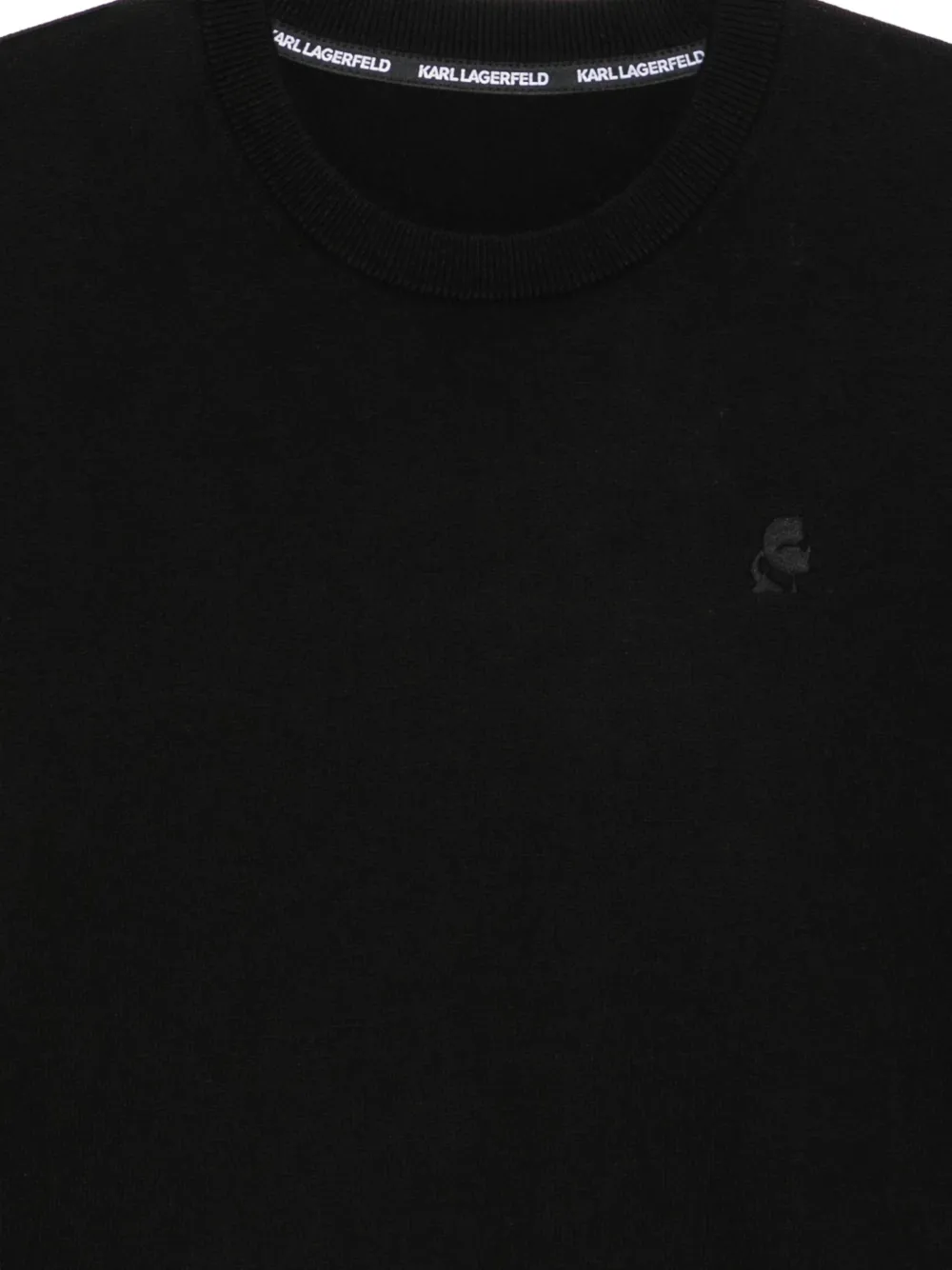 Karl Lagerfeld Trui met logopatch Zwart