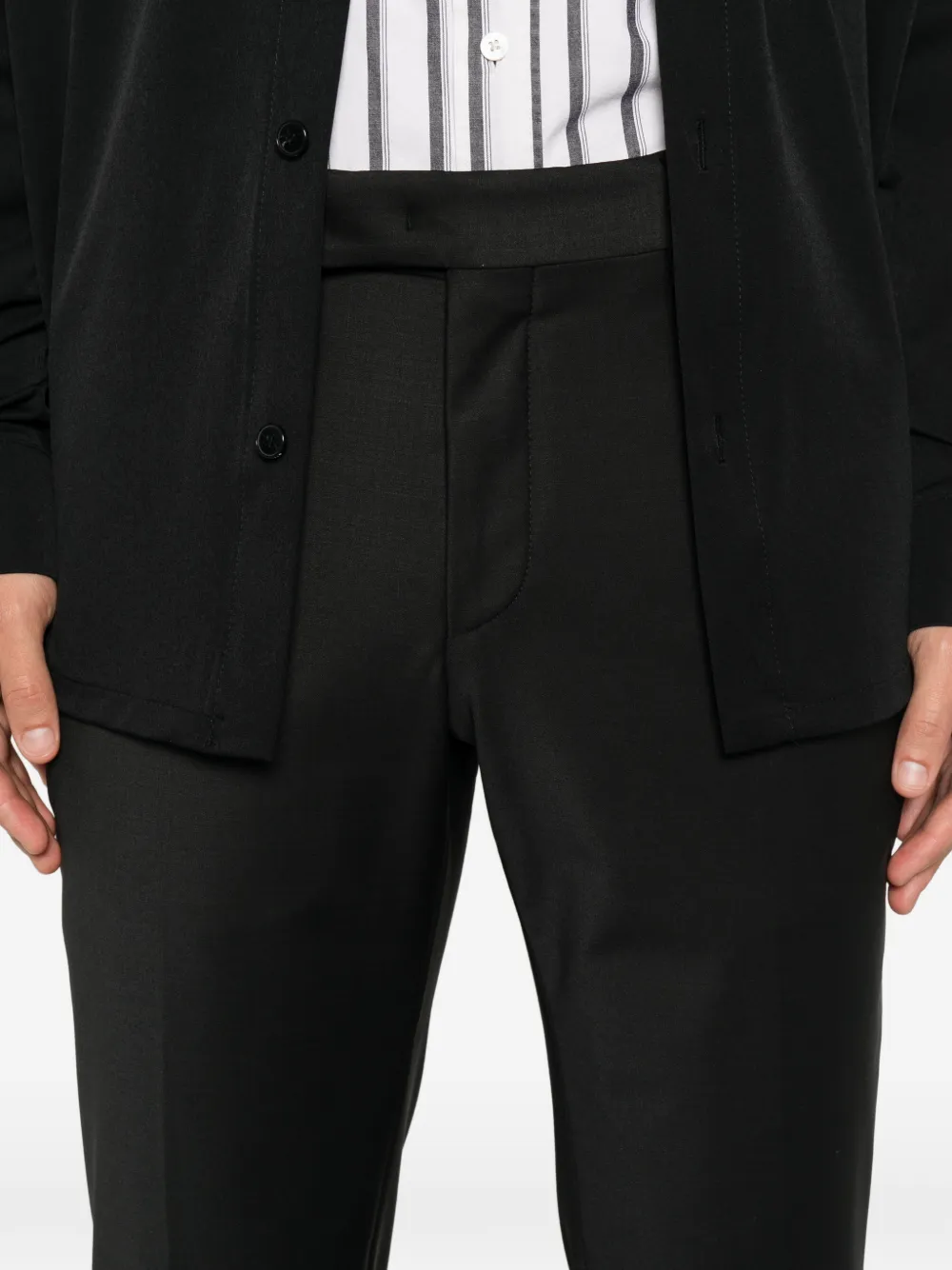 Karl Lagerfeld Geplooide pantalon Zwart
