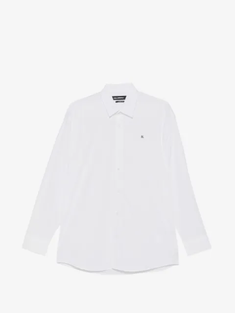 Karl Lagerfeld camisa holgada con placa del logo