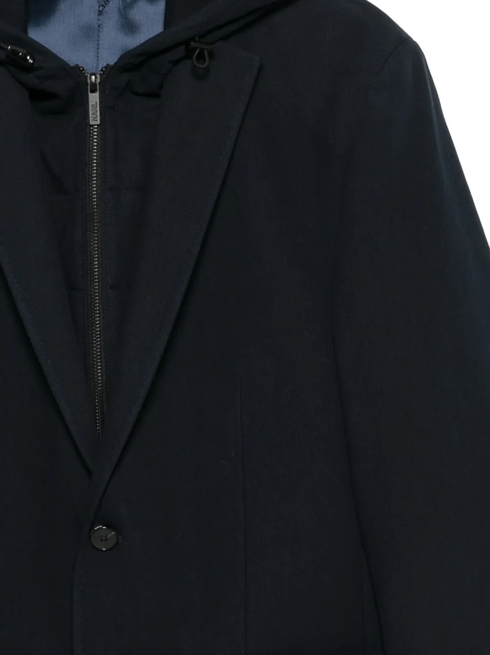 Karl Lagerfeld Jack met enkele rij knopen Blauw