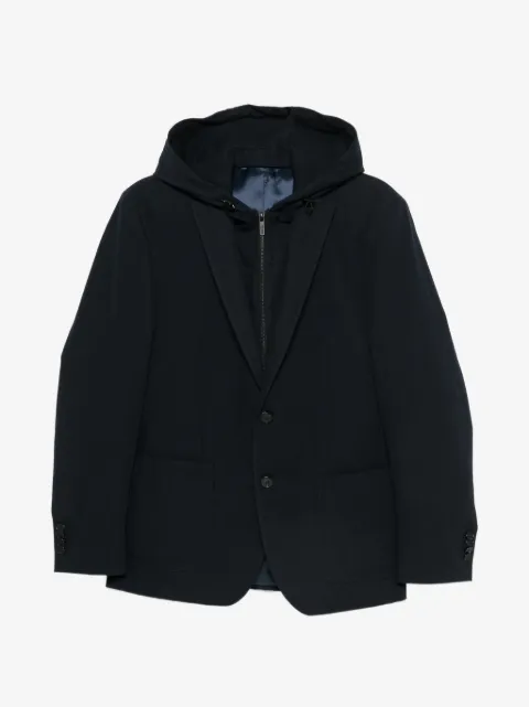 Karl Lagerfeld hooded single-breasted jacket