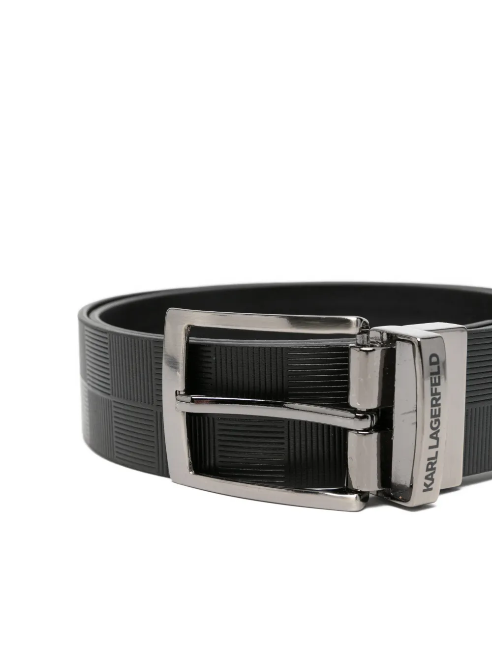 Karl Lagerfeld Geruite riem Zwart