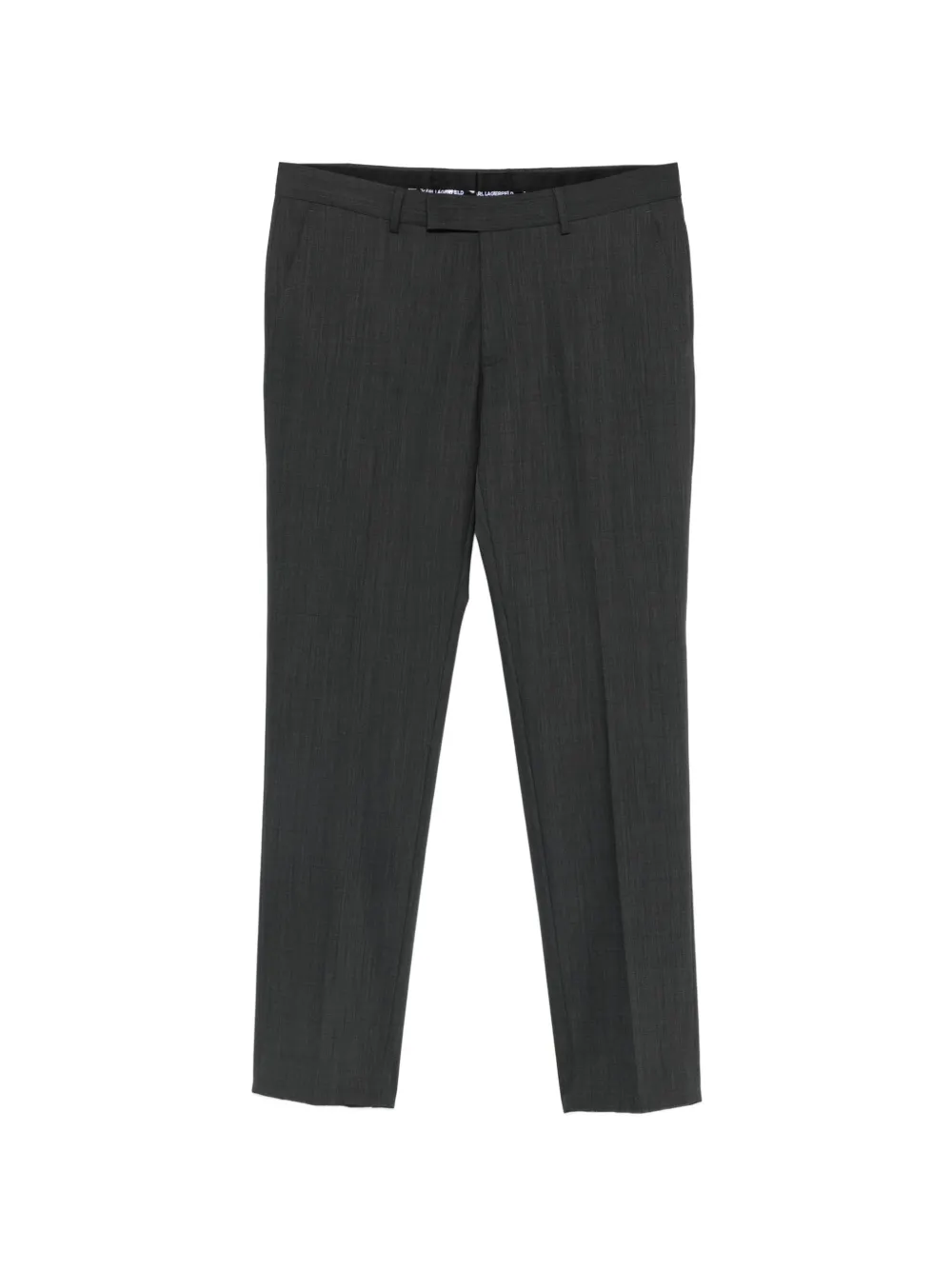 Karl Lagerfeld pressed-crease tailored trousers - Grigio