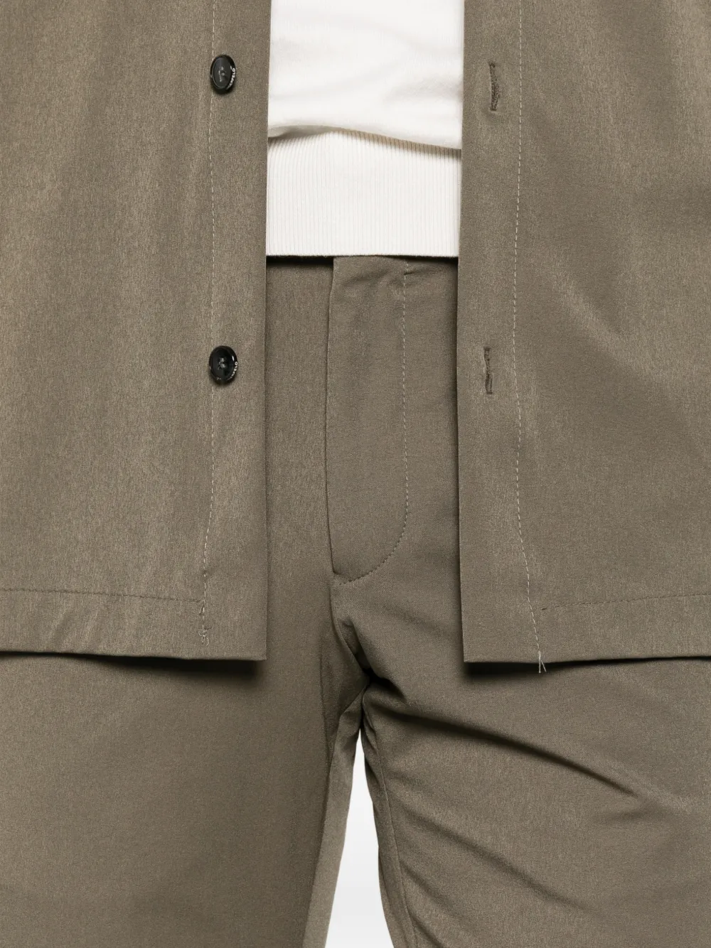 Karl Lagerfeld Broek met elastische tailleband Groen