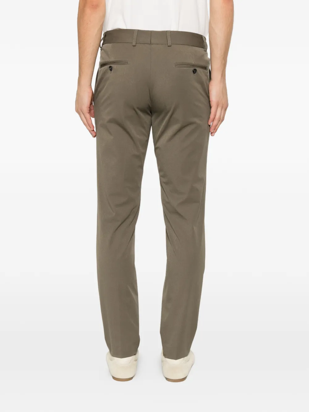 Karl Lagerfeld Broek met elastische tailleband Groen