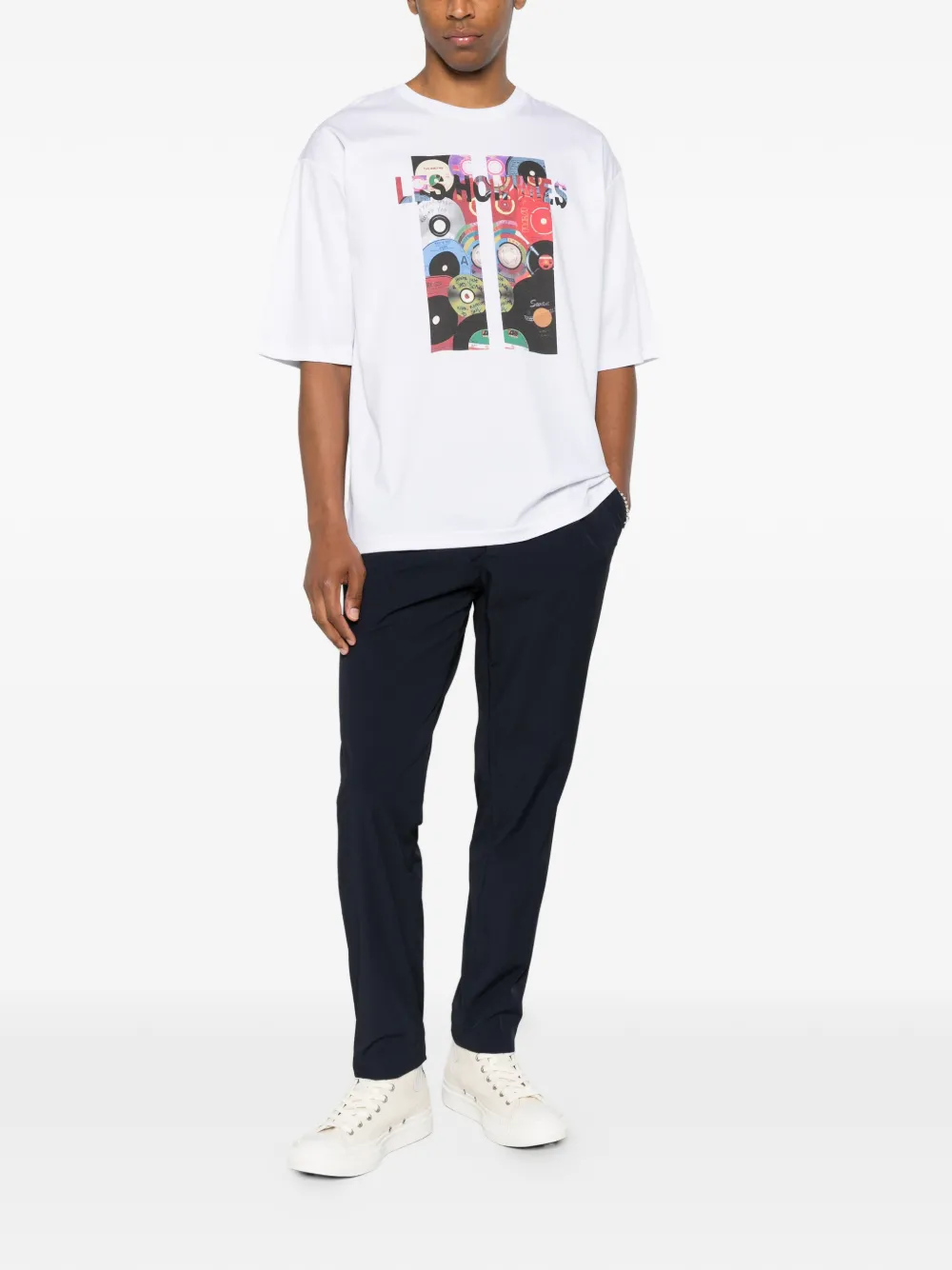 Karl Lagerfeld Broek met toelopende pijpen Blauw