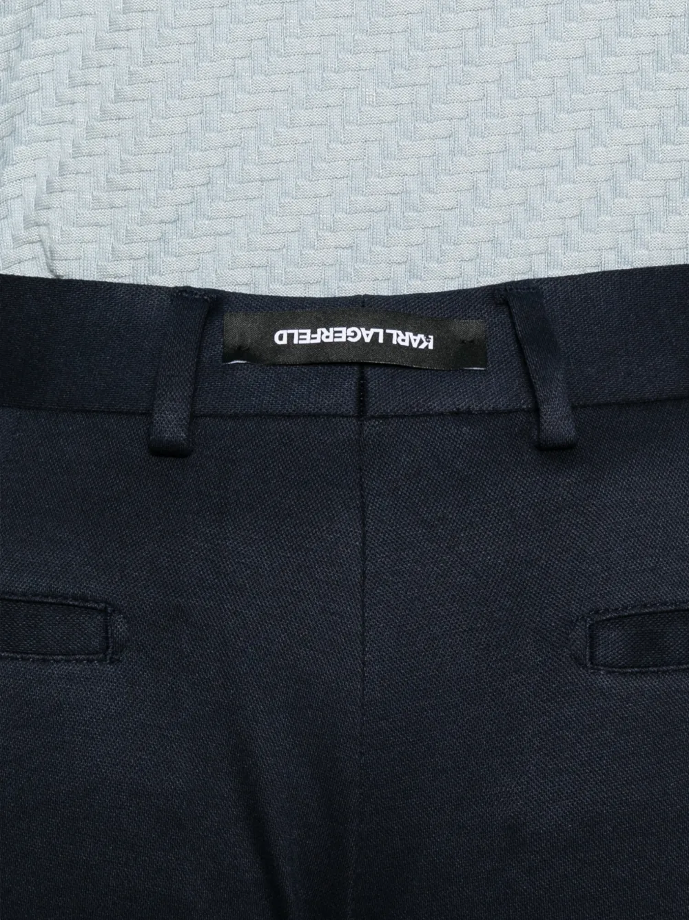 Karl Lagerfeld Road pantalon met logopatch Blauw