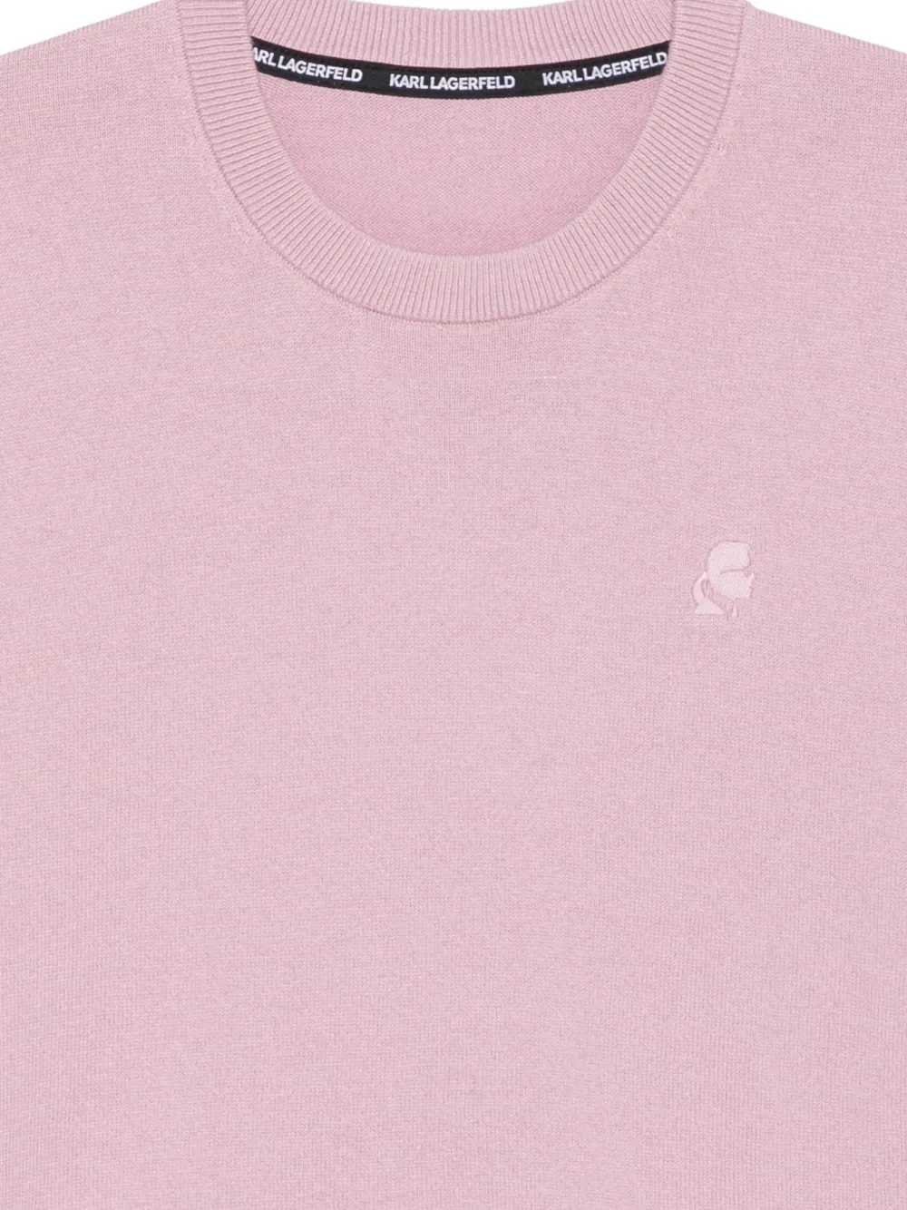 Karl Lagerfeld Trui met geborduurd logo Roze