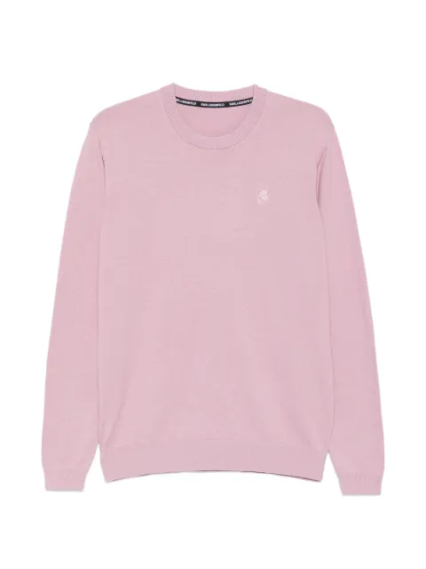 Karl Lagerfeld embroidered-logo sweater