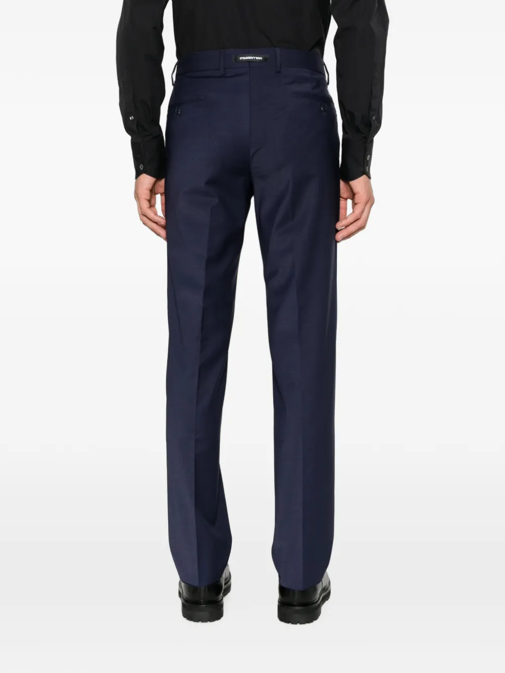 Karl Lagerfeld Plooibroek met riemlussen Blauw