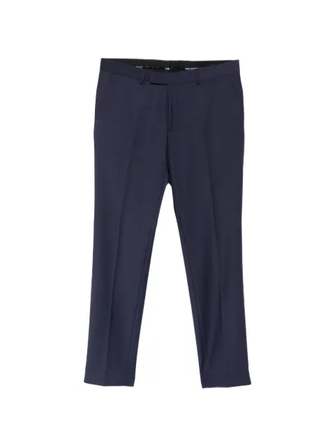 Karl Lagerfeld belt-loop pressed-crease trousers