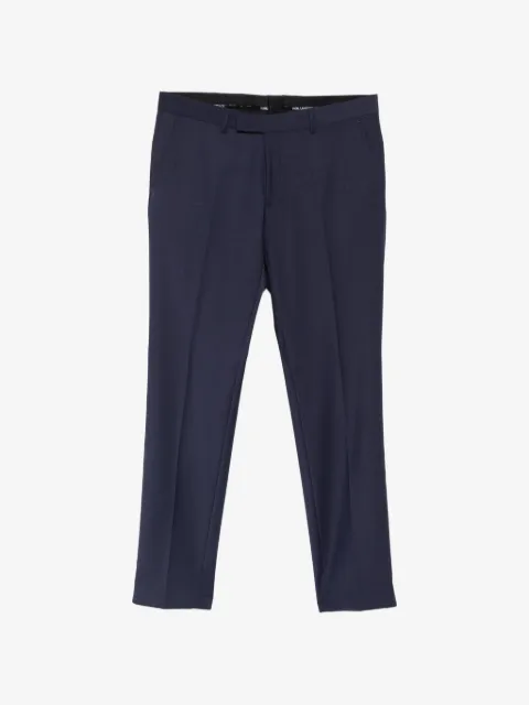 Karl Lagerfeld belt-loop pressed-crease trousers