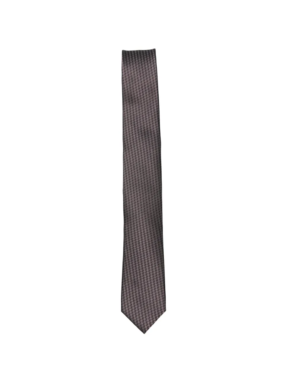 Karl Lagerfeld houndstooth-pattern tie - Rosa