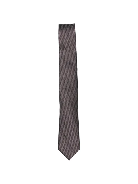 Karl Lagerfeld houndstooth-pattern tie