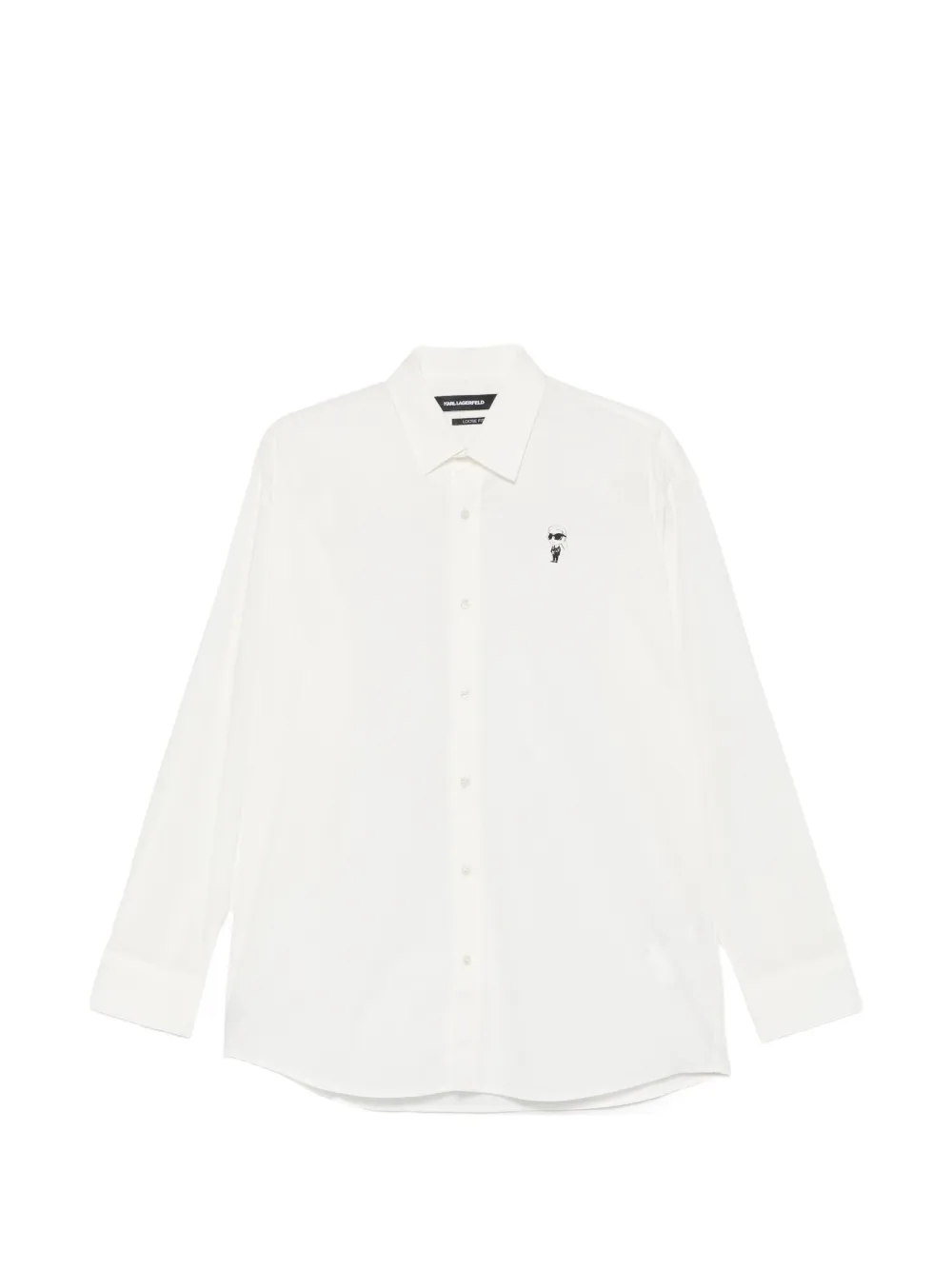Karl Lagerfeld Ikonik patch shirt - Weiß