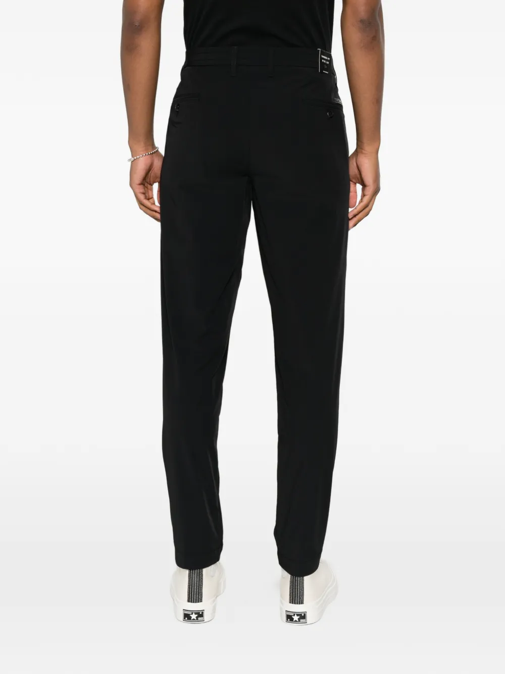 Karl Lagerfeld Broek met toelopende pijpen Zwart