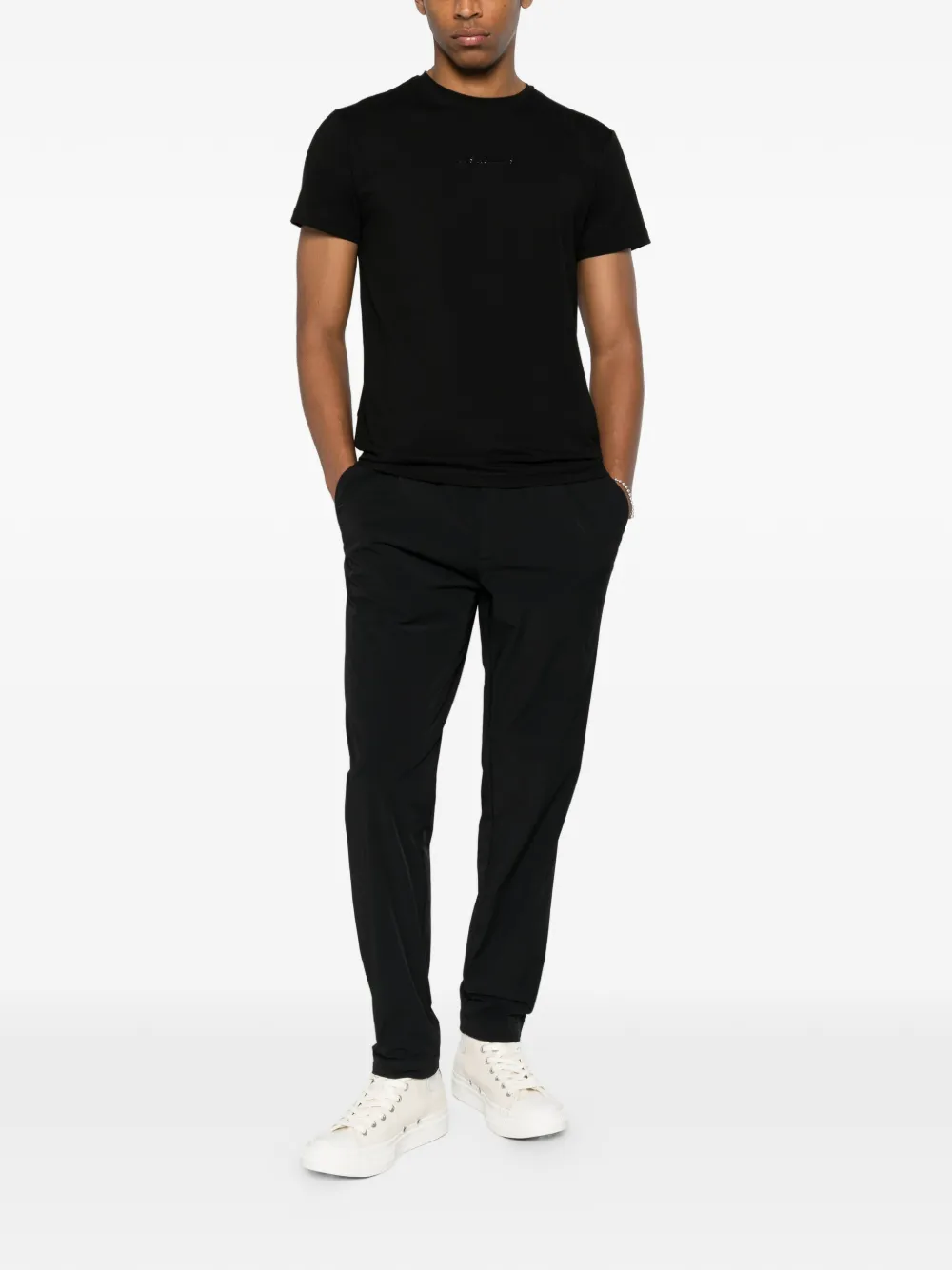 Karl Lagerfeld Broek met toelopende pijpen Zwart