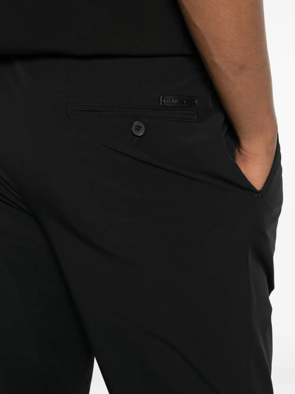 Karl Lagerfeld Broek met toelopende pijpen Zwart