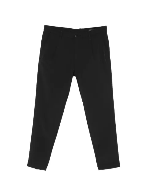 Karl Lagerfeld logo-plaque tapered trousers