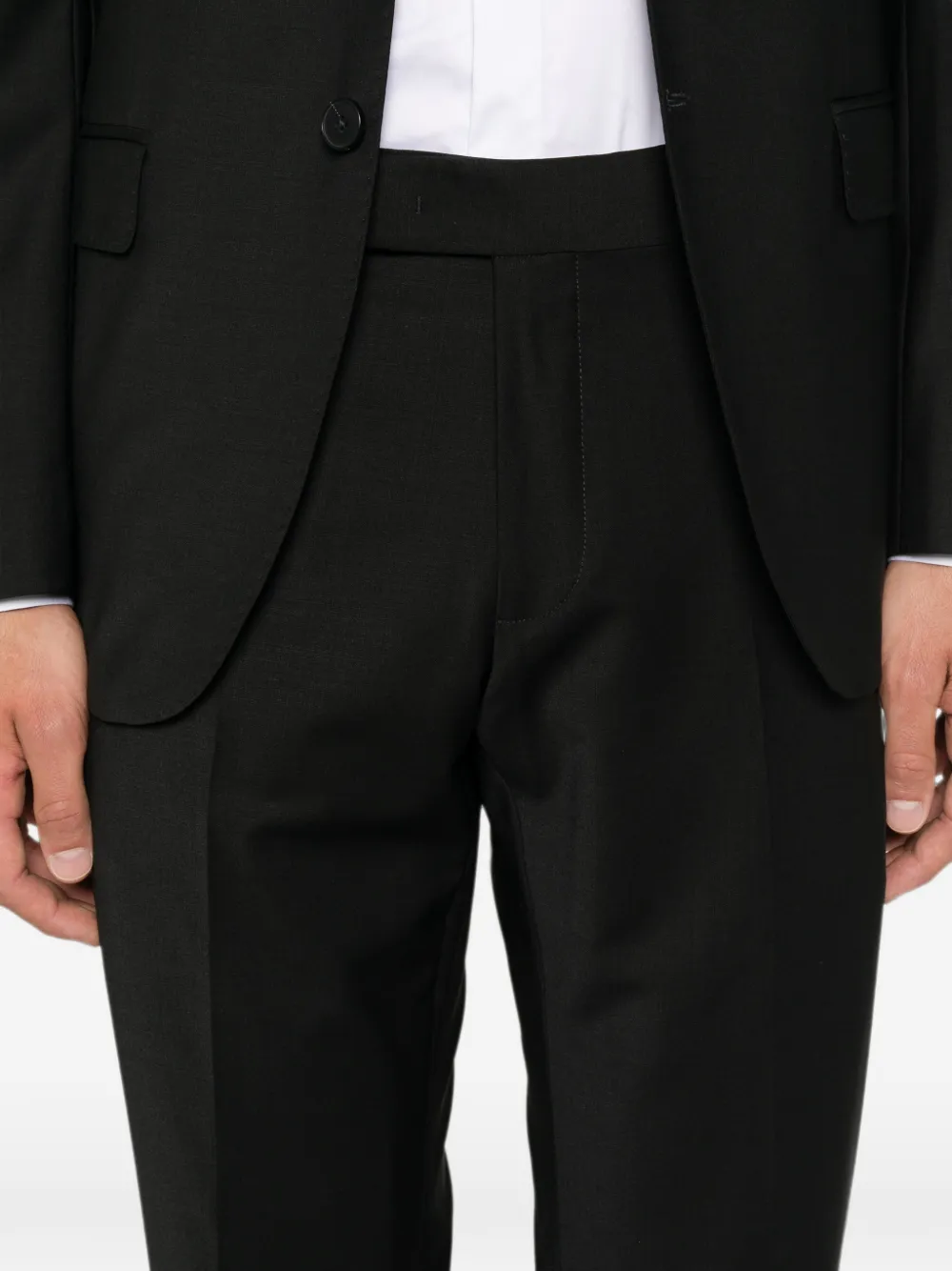 Karl Lagerfeld Plooibroek met ceintuur Zwart