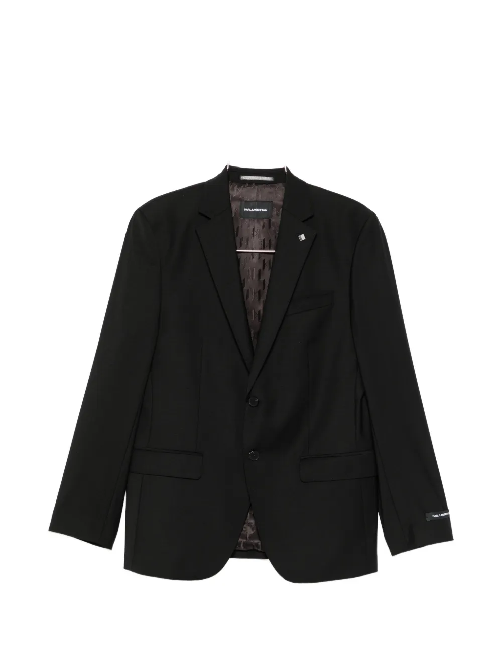 Karl Lagerfeld single-breasted buttoned blazer - Nero