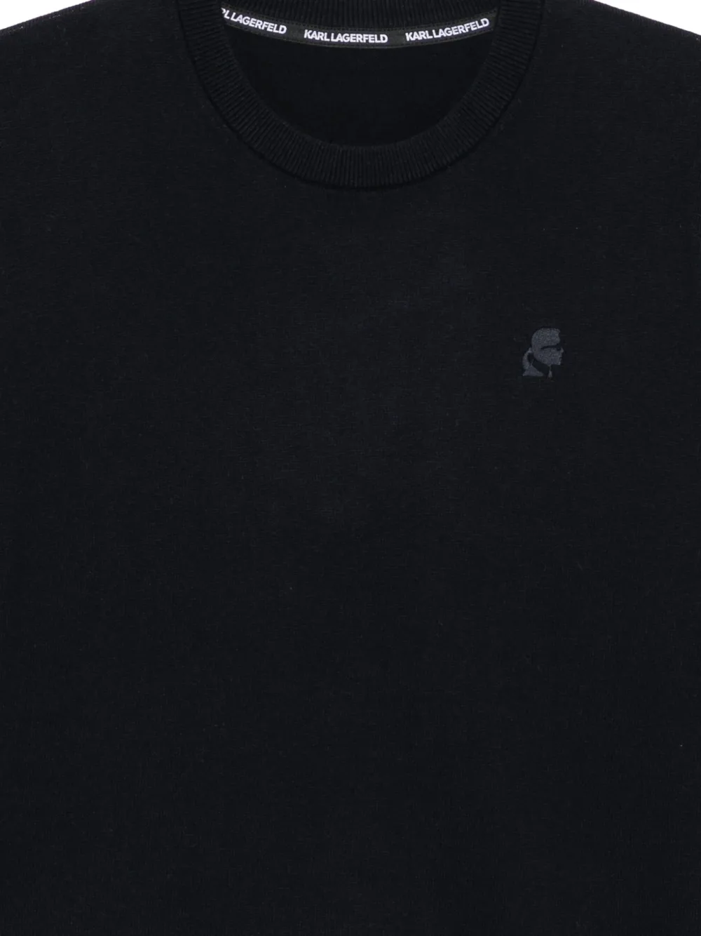 Karl Lagerfeld Sweater met logopatch Blauw